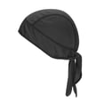 thumbnail image 1 of Uxcell Sweat Wicking Cap Dew Rags Skull Cap Football for Men Black, 1 of 7