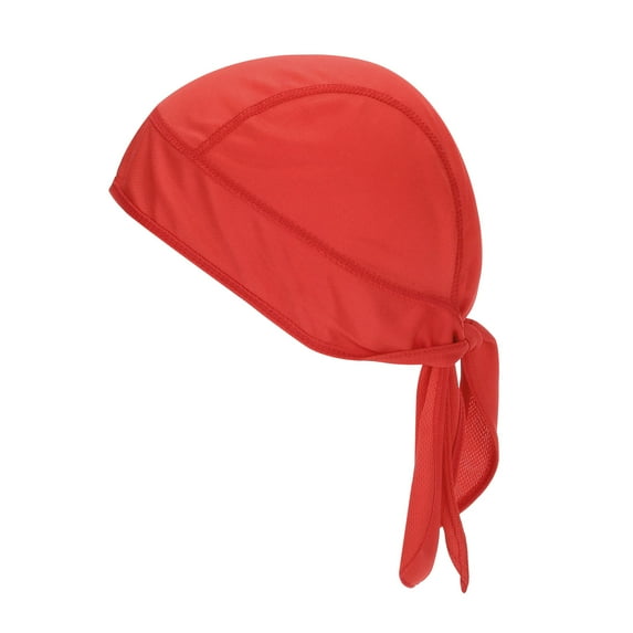 Uxcell Sweat Wicking Cap Dew Rags Skull Cap Football for Men Red