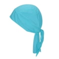 thumbnail image 1 of Uxcell Sweat Wicking Cap Skull Cap Football for Men Dew Rags, Sky Blue, 1 of 7