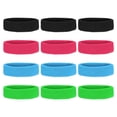 thumbnail image 1 of Uxcell Sweatband Headbands, Terry Cloth Sweat Band, for Basketball Black/Rose Red/Sky Blue/Fruit Green 12 Pcs, 1 of 6