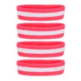 thumbnail image 1 of Uxcell Sweatband Headbands, Terry Cloth Sweat Band for Women Men Sports Basketball Tennis, Dark Pink White 4 Pcs, 1 of 6