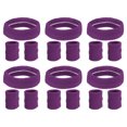 thumbnail image 1 of Uxcell Sweatbands Headband Wristband, Sweat Terry Cloth for Sports Basketball Tennis Athletic, Dark Purple 6 Set/18Pcs, 1 of 6
