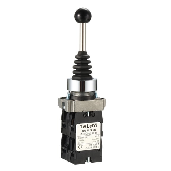 Uxcell Switch Controllers 4 Position 4NO Momentary AC 600V 10A 22mm Panel Mount