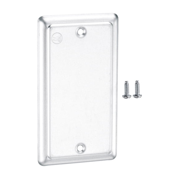 Uxcell Switch Electrical Box Cover 1-Gang Steel Exposed Work Cover Junction Box Cover for Light Switch Outlet Receptacle Industrial Utility Rooms, 4.3 x 2.3" Blank