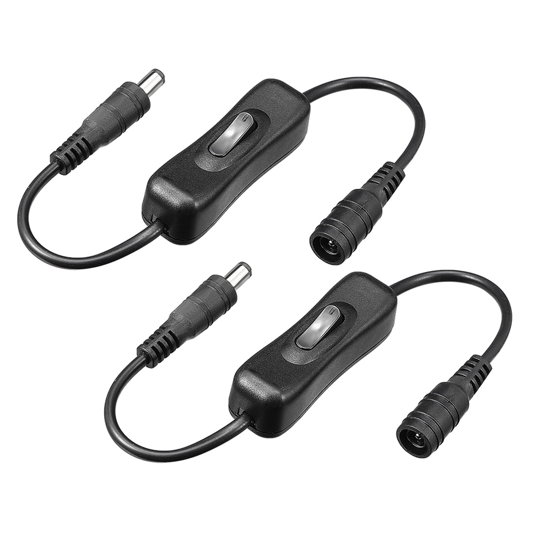Uxcell Switch ON/OFF Cable w 0.22''x0.08'' DC Male to Female Adapter ...
