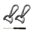 thumbnail image 1 of Uxcell Swivel Clasps Hook, Detachable Snap Hook with Screwdriver for Bags and Crafts Black 5/8 Inch, 1 of 7