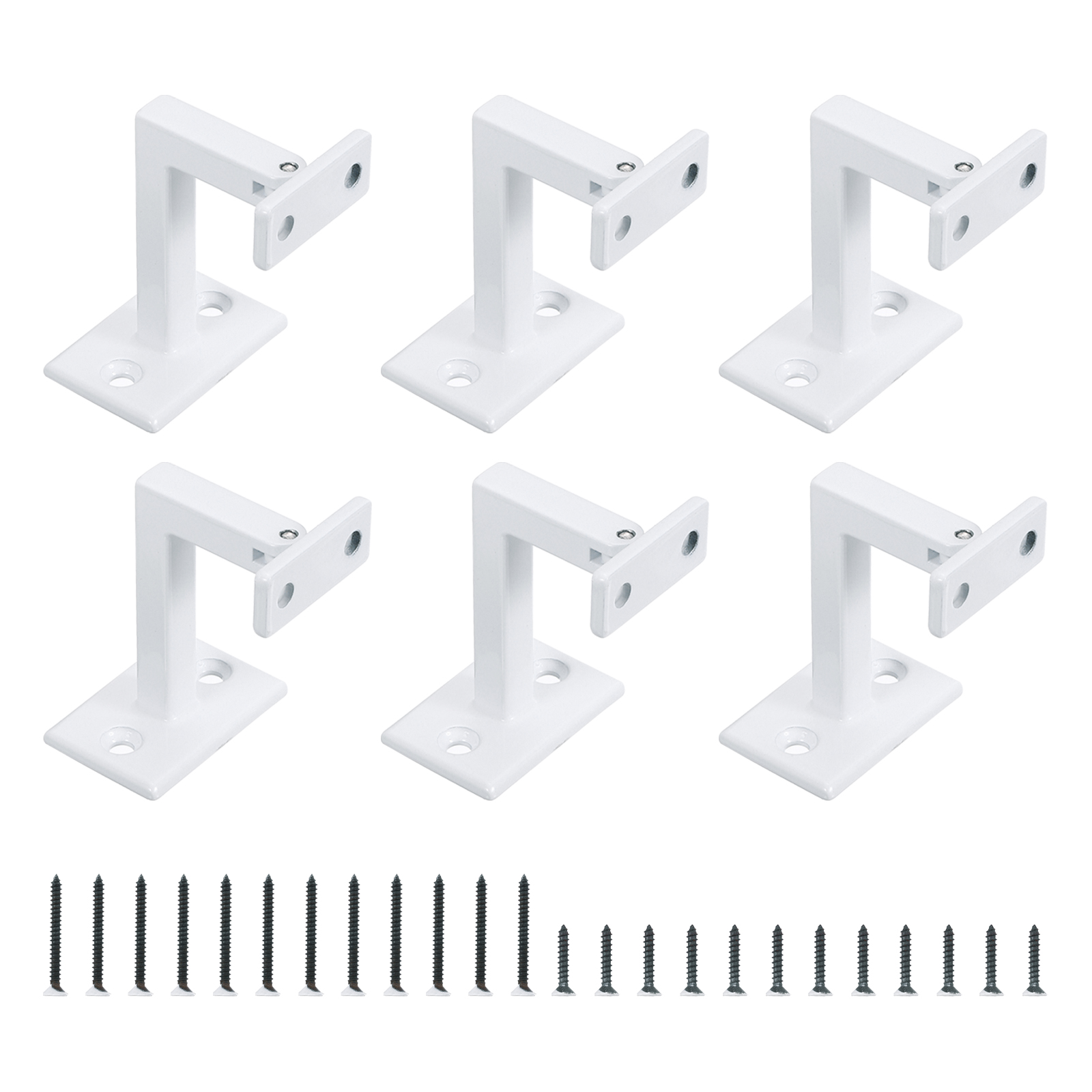 Uxcell Swivel Hand Rail Brackets, Adjustable Square Hand Rail Brackets ...