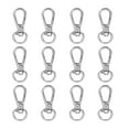 thumbnail image 1 of Uxcell Swivel Lobster Claw Clasps Keychain, Swivel Lanyards Trigger Snap Hook Strap Key Ring for Jewelry Making Silver 1.2", 1 of 6