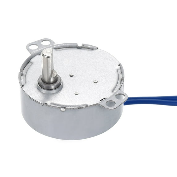 Uxcell Synchronous Motor AC100-127V 60-70RPM 50-60Hz CW 4W D Shaft Electric Motor for Microwave Oven, Fan