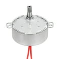 thumbnail image 1 of Uxcell Synchronous Motor, AC12V 50/60Hz 5-6 RPM CW/CCW 4W Flush Shaft Low Speed Slow Rotating Turnable Motor for Electric Fan, Heater, Art Projects, 1 of 5