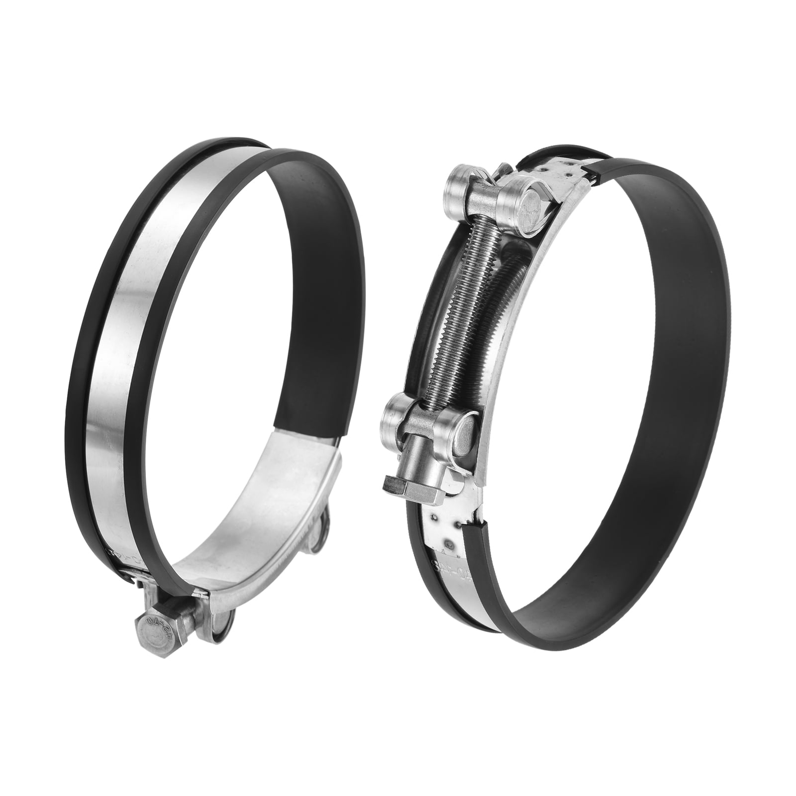 Uxcell TBolt Hose Clamp, 2Pcs 140148mm Adjustable Stainless Steel Pipe Clamps Hose Clip for