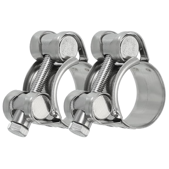 Uxcell T-Bolt Hose Clamp, Intercooler Pipe Tube Clamps, Stainless Steel Radiator Hose Clamp 23-25mm