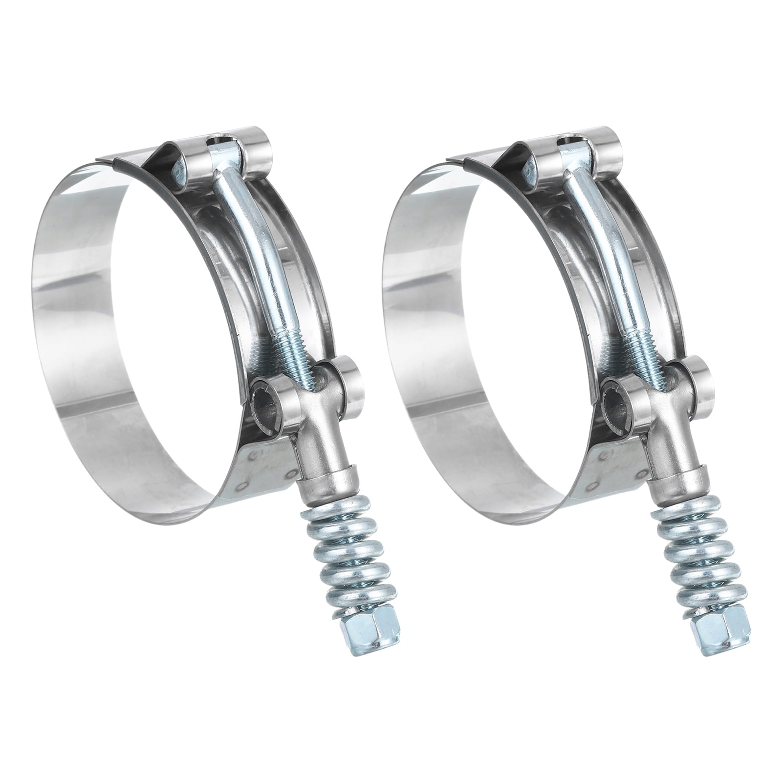 Uxcell TBolt Hose Clamps 2Pack 6371mm 201 Stainless Steel Intake Intercooler Clamps