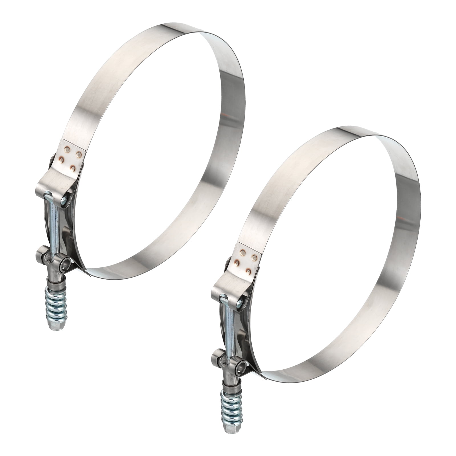 Uxcell TBolt Hose Clamps with Spring, 2 Pack 304 Stainless Steel