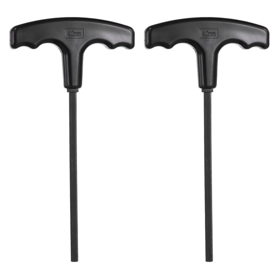 Uxcell T-Handle Hex Key Wrench 2mm Hex Key Flat End Wrenches Spanner