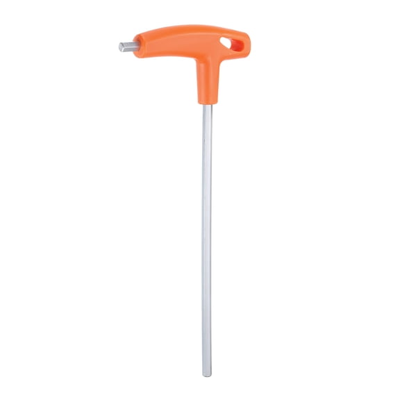 Uxcell T-Handle Hex Key Wrench 5mm Metric CR-V Extra Long Arm T-Key Hexagon Wrenches Spanner Repair Tool, Orange
