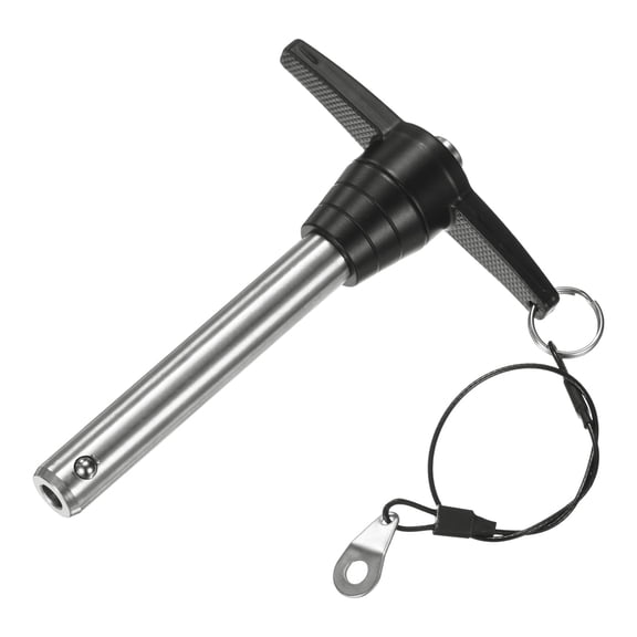 Uxcell T Handle Lock Pins, 16mm Dia. 80mm Usage Long Push-Button Ball Locking Pin
