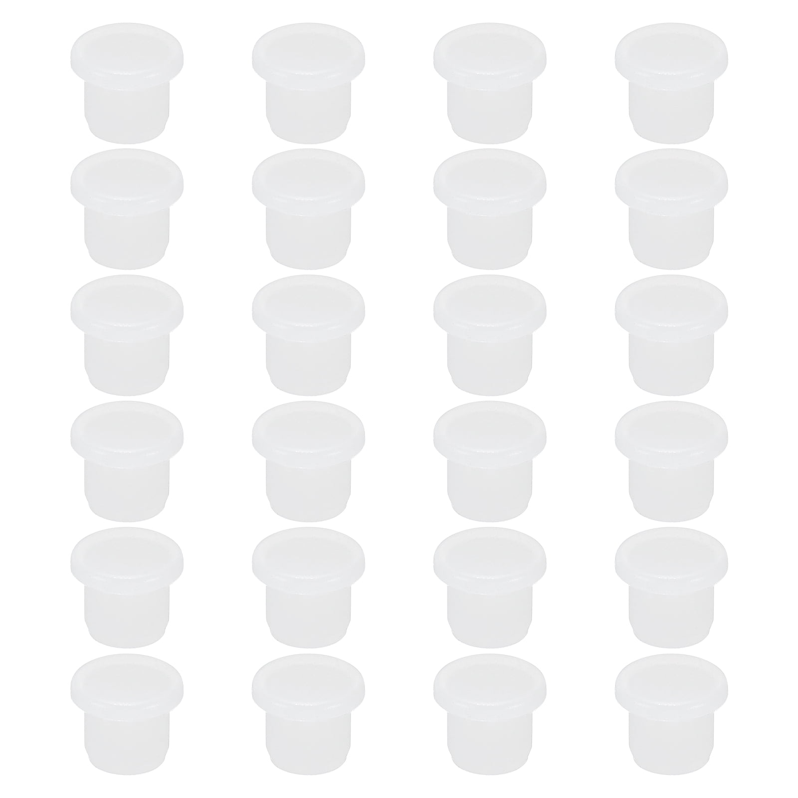Uxcell T-Shaped Silicone Rubber Solid Plug for 9.5 to 9.6mm Hole White ...