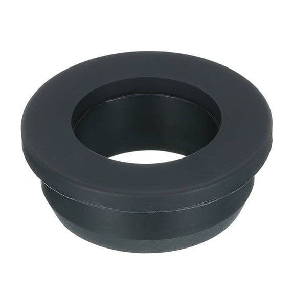 Uxcell T Type Rubber Grommet Mount Dia 36.3mm ID 25mm Seal Protection Flexible Hole Plugs Cable Pipe Black