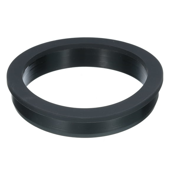 Uxcell T Type Rubber Grommet Mount Dia 91.3mm ID 78mm Seal Protection Flexible Hole Plugs Cable Pipe Black