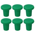 thumbnail image 1 of Uxcell T-shaped Reusable Silicone Wine Bottle Stoppers Caps Green 6 Pack, 1 of 5