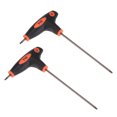 thumbnail image 1 of Uxcell T10 Anti Tamper Proof Torx Key T-Handle Dual End Wrench, S2 Steel 2 Pack, 1 of 5