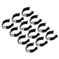 thumbnail image 1 of Uxcell T10 U Clips Holder Bracket for LED Light Bulb Mounting Bracket Fluorescent Tube Holder Clamps Black 12 Pack, 1 of 5
