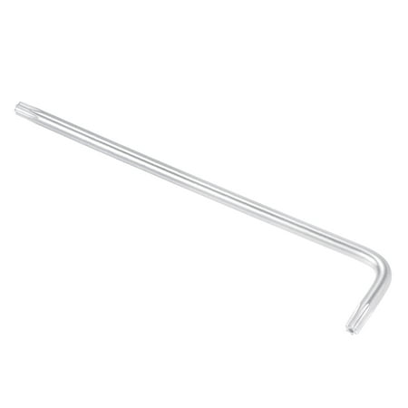 Uxcell T15 Anti Tamper Proof Torx Star Key Bit Wrench, L-Shape 4 inch Long Arm, CR-V Steel 2 Pack