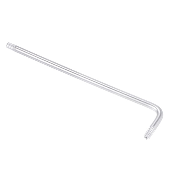 Uxcell T15 Anti Tamper Proof Torx Star Key Bit Wrench, L-Shape 4 inch Long Arm, CR-V Steel 2 Pack