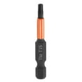 thumbnail image 1 of Uxcell T15 Torx Head Screwdriver Bit 2" Long 1/4" Hex Shank Magnetic Tamper Proof 6 Point Star Screw Driver Black Phosphate, 1 of 7