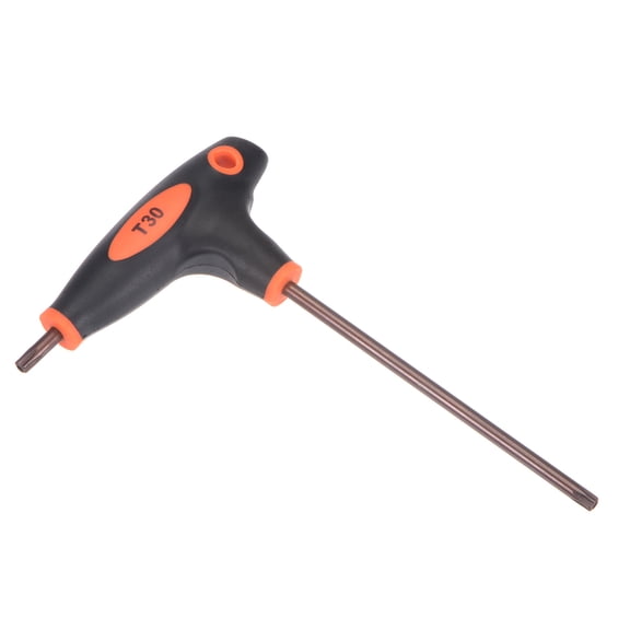 Uxcell T30 Anti Tamper Proof Torx Key T-Handle Dual End Wrench, S2 Steel