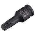 thumbnail image 1 of Uxcell T45 Impact Torx Bit Socket, 1/4" Square Drive 35mm Length CR-MO Metric Sizes, 1 of 5