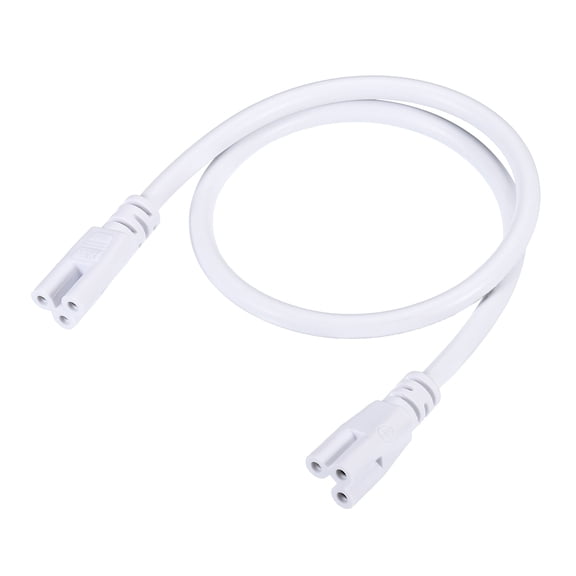 Uxcell T5 T8 LED Tube Connector Round Cable 50CM Female to Female Double End 5 Pack