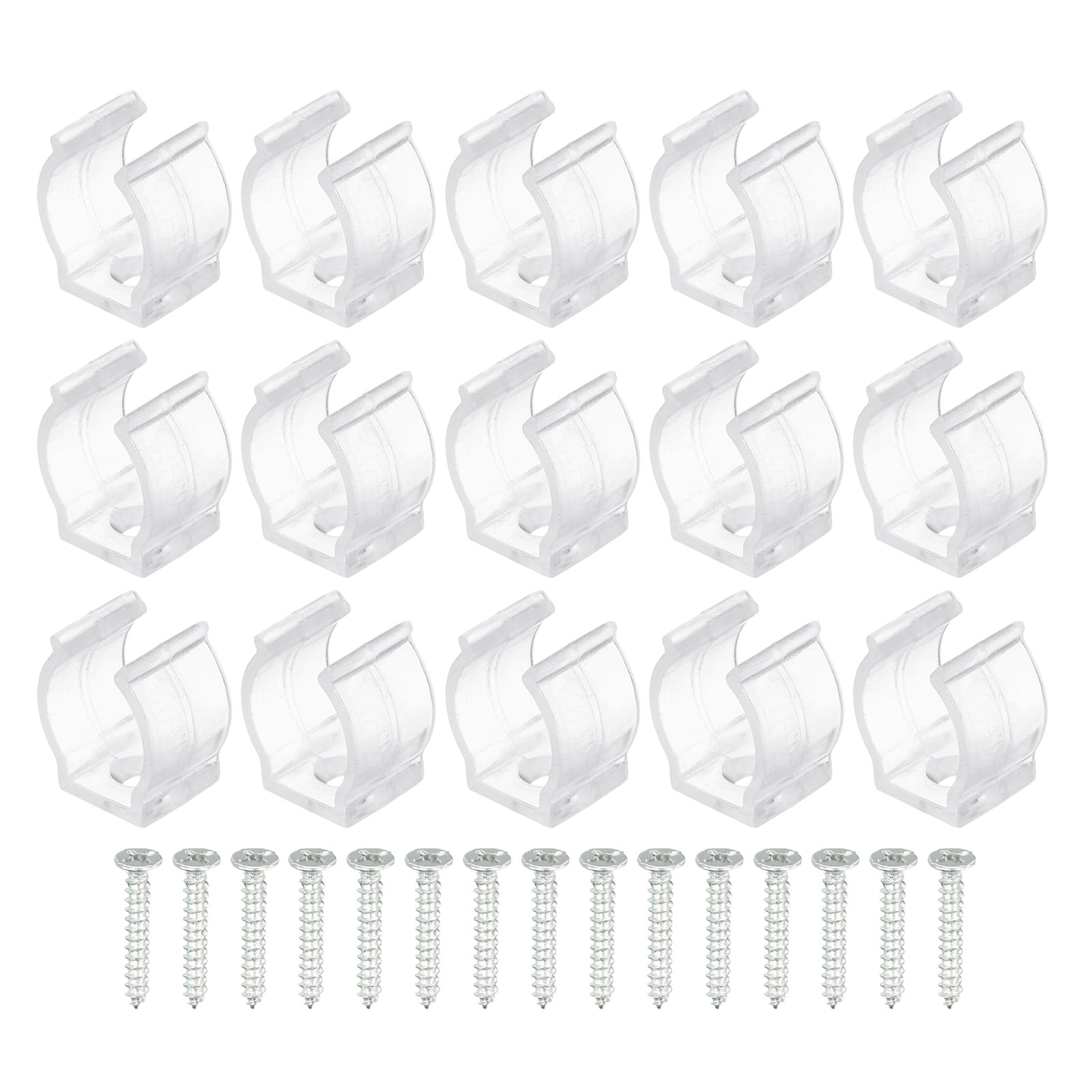 Uxcell T5 U Clips Holder LED Light Bulb Mounting Bracket Plastic