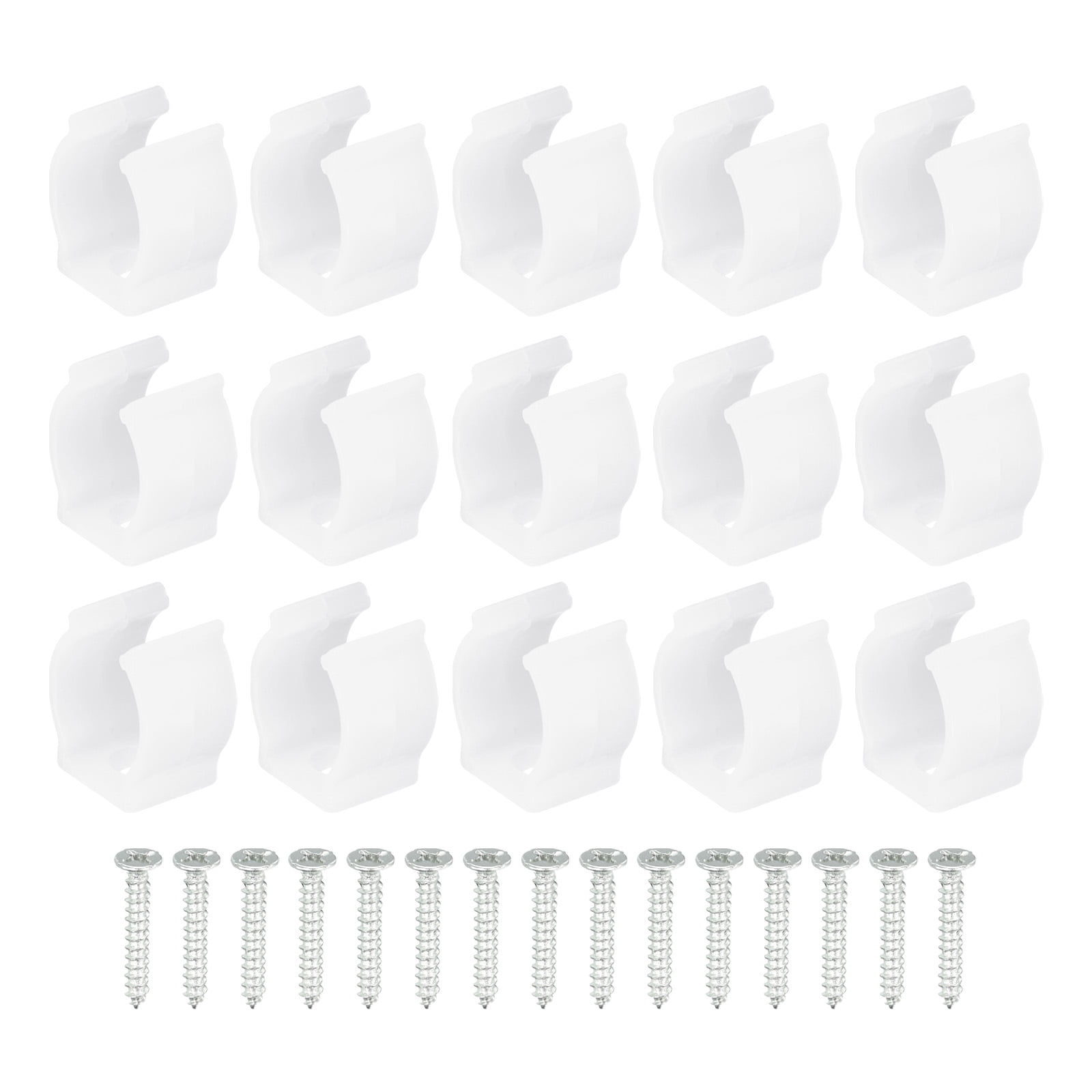 Uxcell T5 U Clips Holder LED Light Bulb Mounting Bracket Plastic