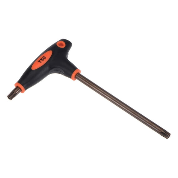 Uxcell T50 Anti Tamper Proof Torx Key T-Handle Dual End Wrench, S2 Steel