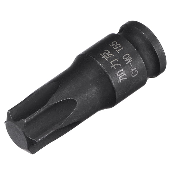 Uxcell T55 Impact Torx Bit Socket, 1/4" Square Drive 35mm Length CR-MO Metric Sizes