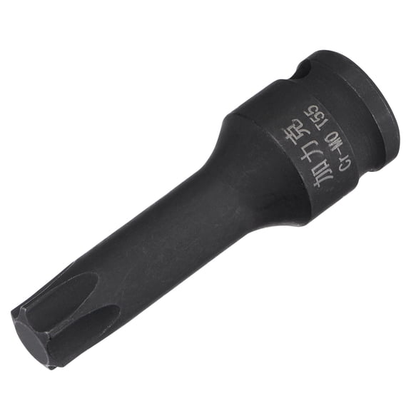 Uxcell T55 Impact Torx Bit Socket, 3/8" Square Drive 60mm Length CR-MO Metric Sizes