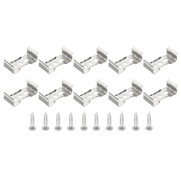 Uxcell T8 LED Light Brackets Fluorescent Tube Mounting Clip Holder