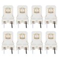 thumbnail image 1 of Uxcell T8  Lamp Holder, 8pcs Non-shunted Tombstone Light Socket G13 Base with Wires for LED Fluorescent Tube, White, 1 of 5