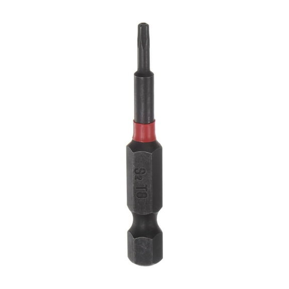 Uxcell T8 Magnetic Security Impact Torx Screwdriver Bit 1/4" Hex Shank 2" Length