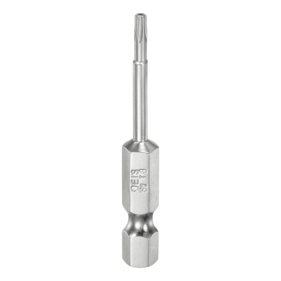 Uxcell T8 Security Torx Bit 1/4" Hex Shank 2" S2 Steel Magnetic Tamper Resistant Star Bits Torx Head with Hole