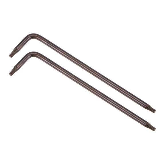 Uxcell T8 Tamper Proof Torx Star Key Bit Wrench, L-Shape 3.15 inch Long Arm, S2 Steel 2 Pack
