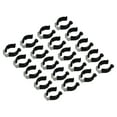 thumbnail image 1 of Uxcell T8 U Clips Holder Bracket for LED Light Bulb Mounting Bracket Fluorescent Tube Holder Clamps Black 20 Pack, 1 of 5