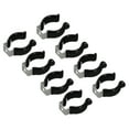 thumbnail image 1 of Uxcell T8 U Clips Holder Bracket for LED Light Bulb Mounting Bracket Fluorescent Tube Holder Clamps Black 8 Pack, 1 of 5