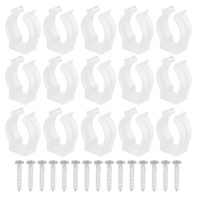 fluorescent light c lips Uxcell Tube Fixture Lamp Bracket Holder Plastic T5 U Clip 10 Pack, Clear display shelves Uxcell T8 U Clips Holder
