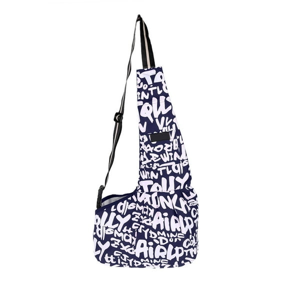 Uxcell  Authorized Small Dog Cat Carrier Bag Washable Soft Shoulder Blue Letter S