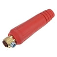 thumbnail image 1 of Uxcell TIG Welding Cable Panel Connector Plug Quick Fitting DKJ 1025, Red, 1 of 4