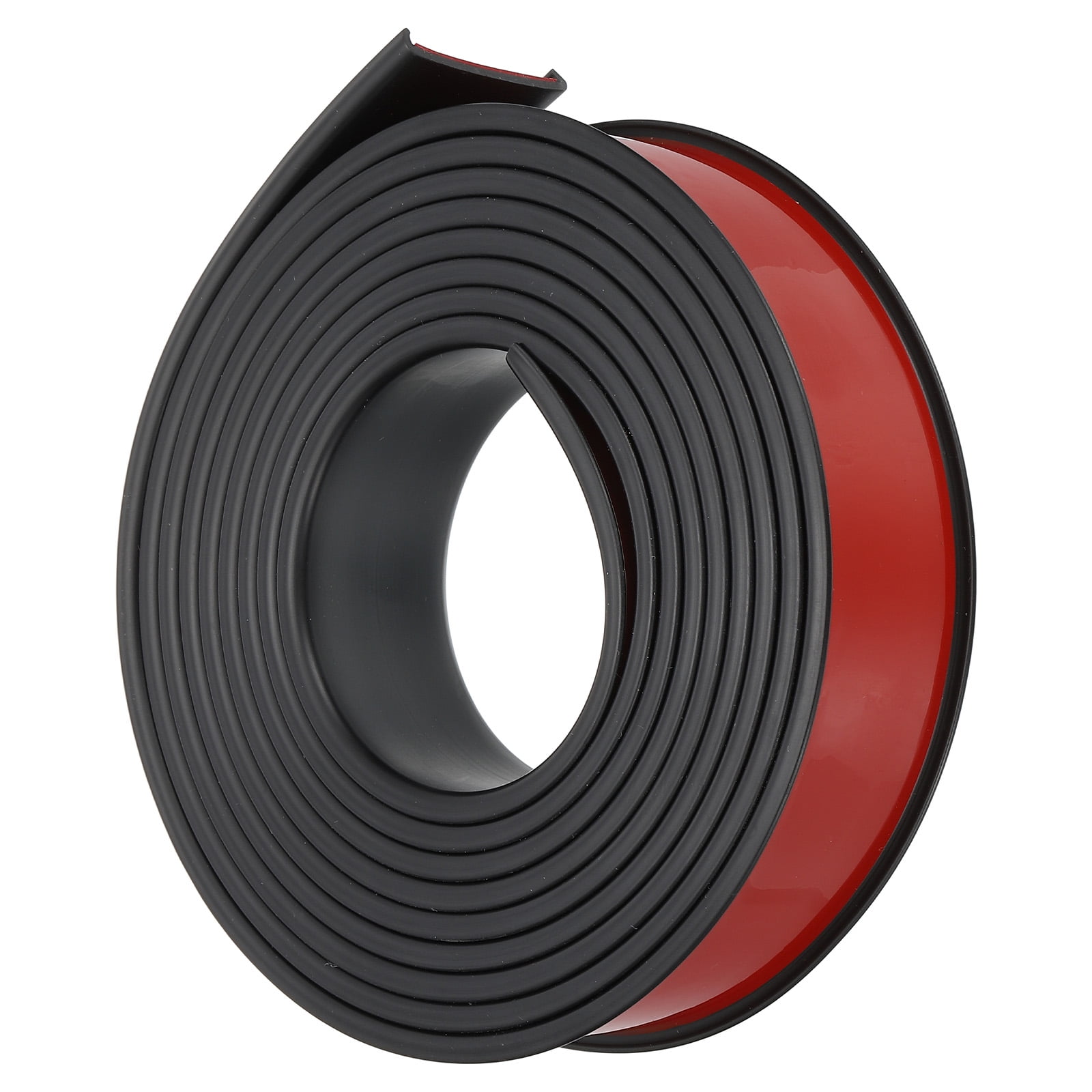 Uxcell TPE U-Shape Edge Banding, 1-1/4 Inch x 16.4ft Self Adhesive Flexible Veneer Edging Trim Edge Protector, Black