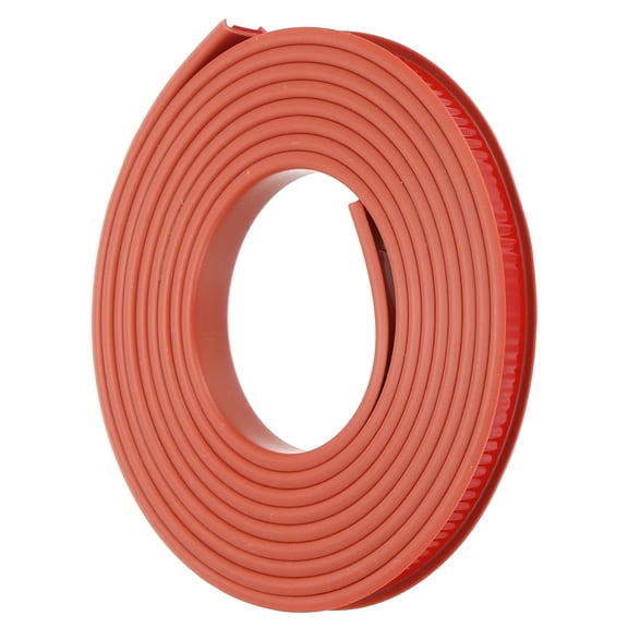 Uxcell TPE U-Shape Edge Banding, 1/2 Inch x 16.4ft Self Adhesive Flexible Veneer Edging Trim Edge Protector, Brown